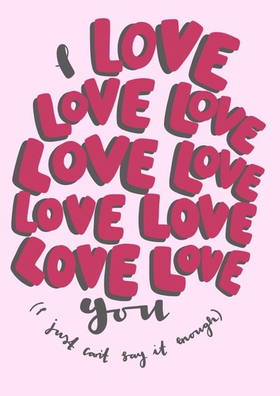 I love you boyfriend Valentines Day Card 40600 created by Milly Iris