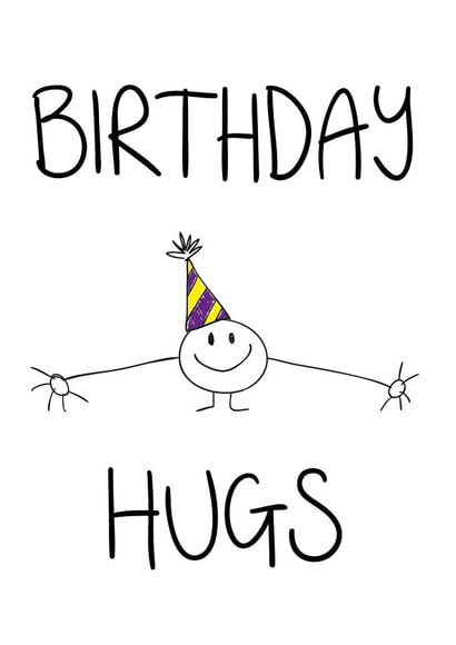 Birthday Hugs card created by Lazy Mice