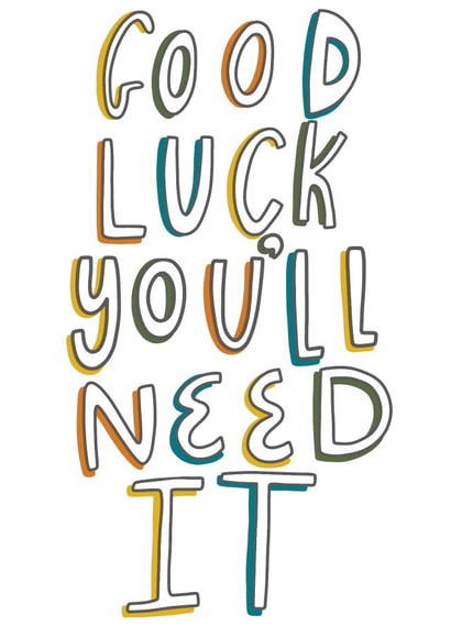 cheeky you'll need it Good Luck Card 16254 created by Milly Iris
