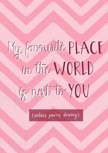 bad driver car Valentines Day Card 39985 created by Carla Letters