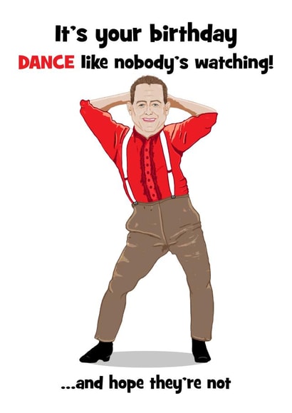 Dance watching Birthday Card 15152 created by Stephanie Scala