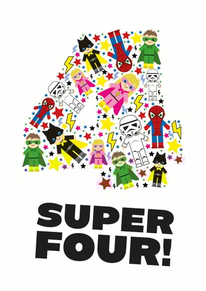 four 4 Birthday Card 10479 created by Rulu