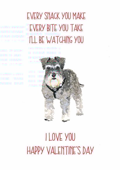 dog every snack Valentines Day Card 14143 created by Sarah Maddox
