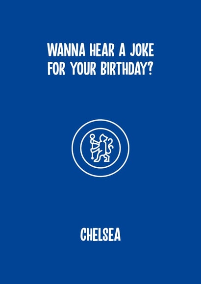 football chelsea Birthday Card 11668 created by Rishi