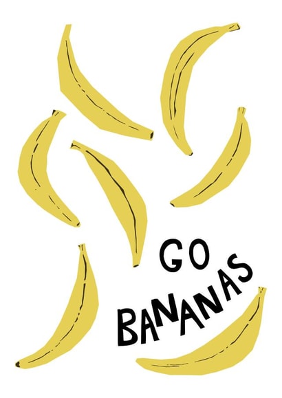 go bananas Birthday Card 12943 created by Emma Henderson