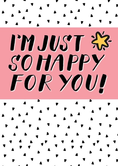 just so happy for you Congratulations Card 9477 created by Hello Hatty