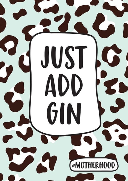 just add gin Mothers Day Card 9923 created by Bonnie Blackbird