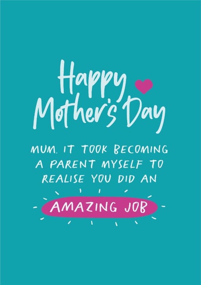 becoming parent Mothers Day Card 7698 created by Poppy Lane