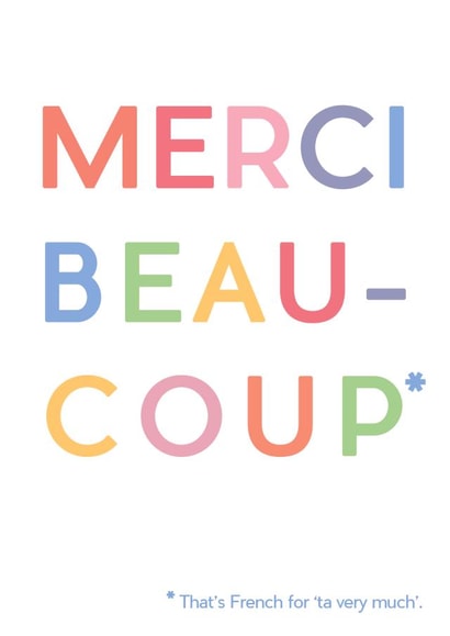 merci beaucoup ta Thank You Card 7793 created by JosieOnTheRun