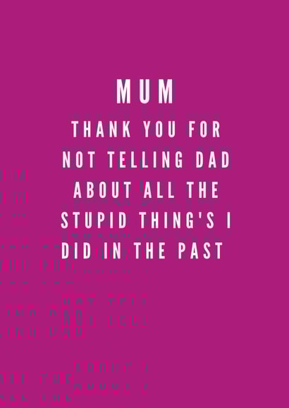 telling stupid things Mothers Day Card 40743 created by Mitch Fox