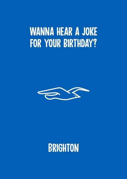 Brighton Football Birthday Card 11670 created by Rishi