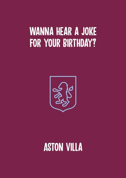 aston villa football Birthday Card 11671 created by Rishi