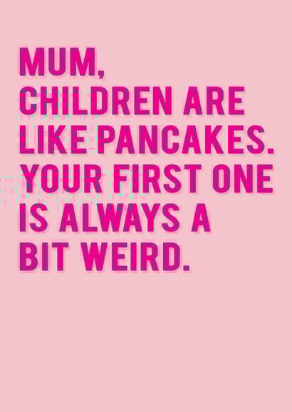 Funny Mother's Day card from the kids. created by Redback Cards