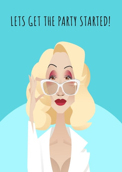 cher let's get Birthday Card 22896 created by Christina Connelly