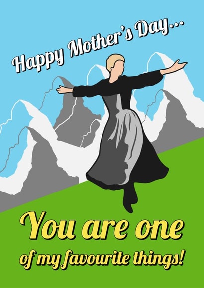 Sound of music musical Mothers Day Card 10423 created by Keepseyshop