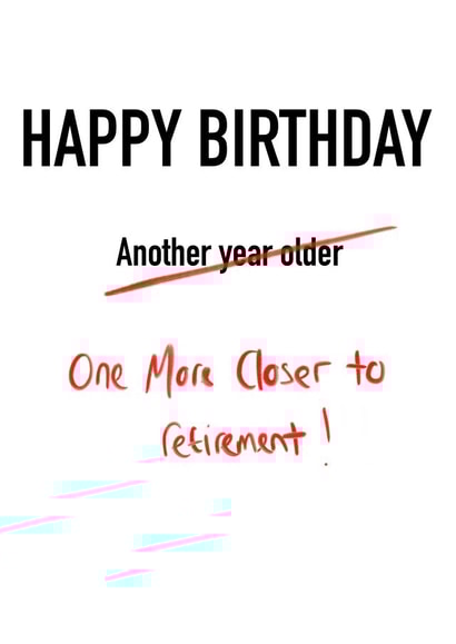 retirement another Birthday Card 16618 created by Thomas Haddon