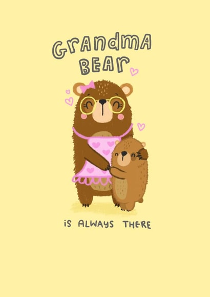 Grandma cute Mothers Day Card 11075 created by Blue Kiwi Design