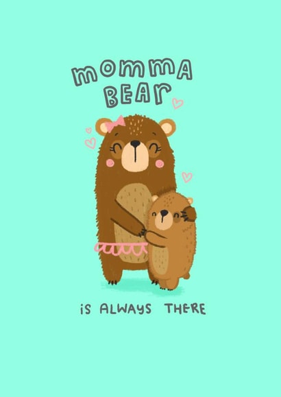 cute illustration Mothers Day Card 11076 created by Blue Kiwi Design