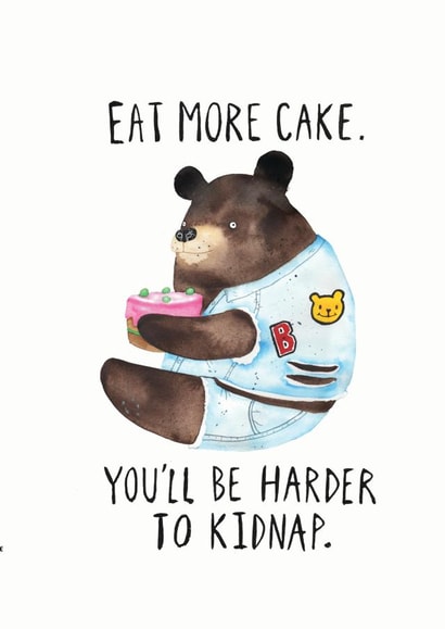 funny cake Birthday Card 15562 created by JOLLY AWESOME