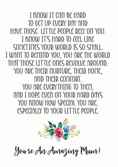 A card for your mother created by The Monochrome Bow