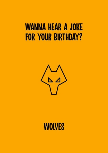 wolves football Birthday Card 11674 created by Rishi