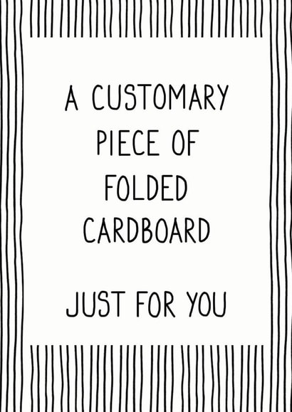 customary piece Birthday Card 9835 created by Cat Flap Cards