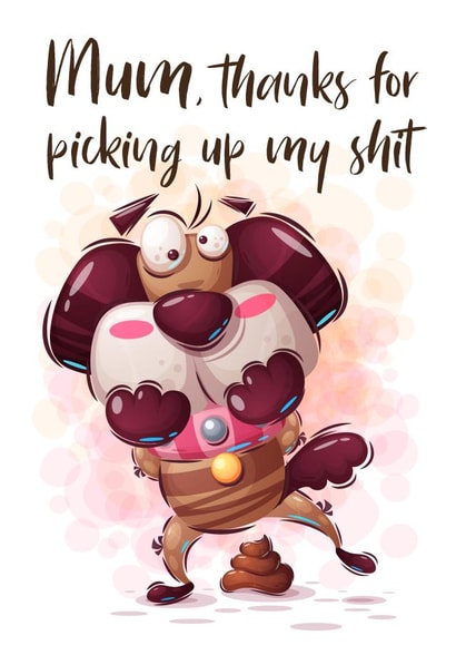 dog mum dog Card 40715 created by Kate Coates Design Studio