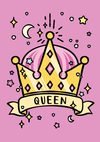 queen crown Birthday Card 16645 created by CoconuTacha