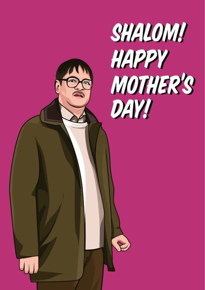 Shalom Friday Night Dinner Mothers Day Card 16154 created by All Things Banter