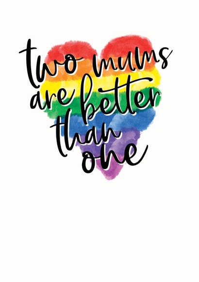 two mums mothers day Mothers Day Card 28331 created by Mrs Best Paper Co.