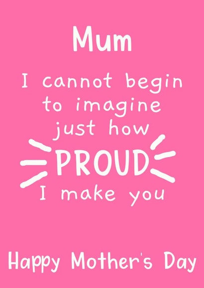 cannot begin Mothers Day Card 7184 created by Giddy Kipper