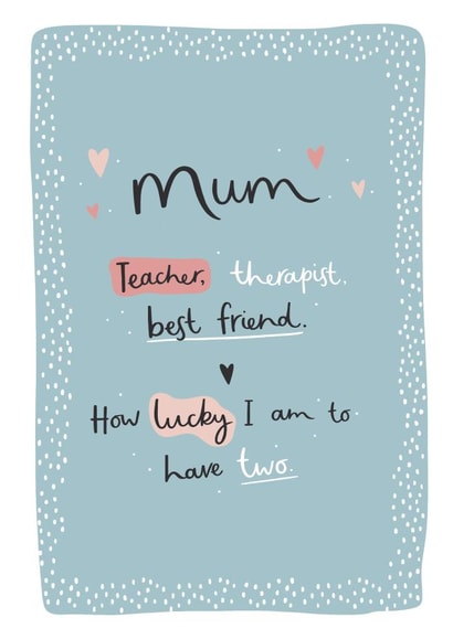 lesbian teacher Mothers Day Card 27092 created by Abbie Imagine