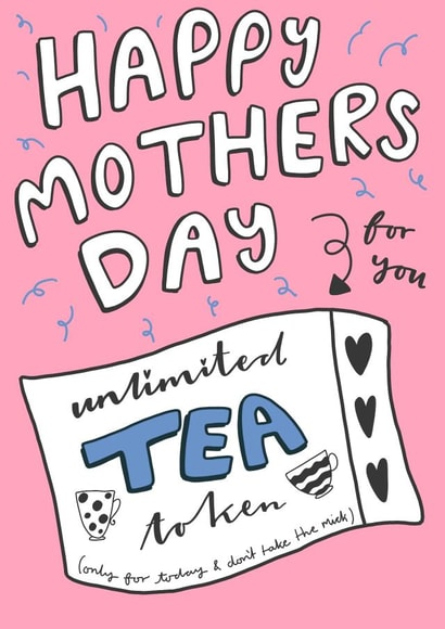 pink tea Mothers Day Card 40601 created by Milly Iris