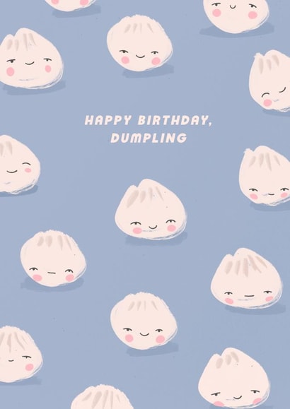 Bao dumpling Birthday Card 24990 created by Charly Clements