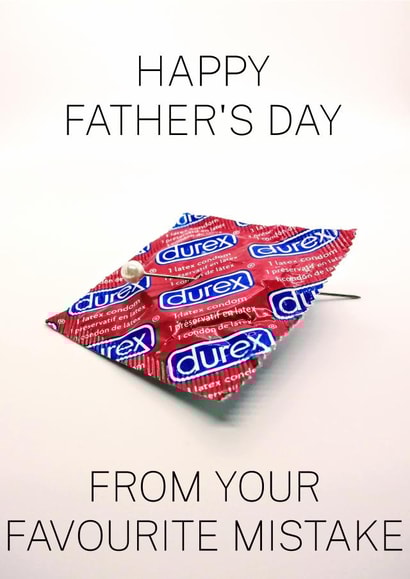 condom pin Father's Day Card 38565 created by NaughtyLittleThings