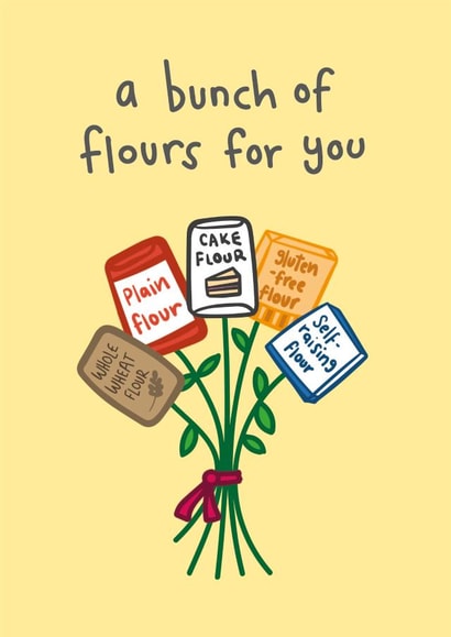 bunch flour Thank You Card 14868 created by 10isha.design