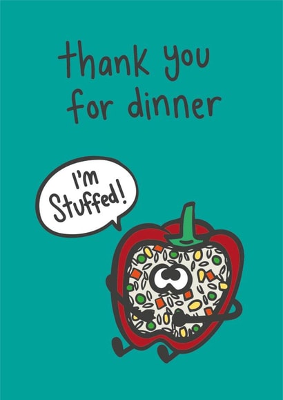 Thank you Dinner Card 38947 created by 10isha.design