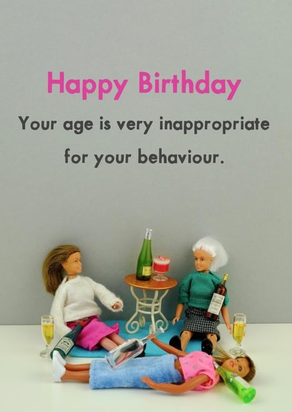 age very Birthday Card 11540 created by Bold & Bright Cards