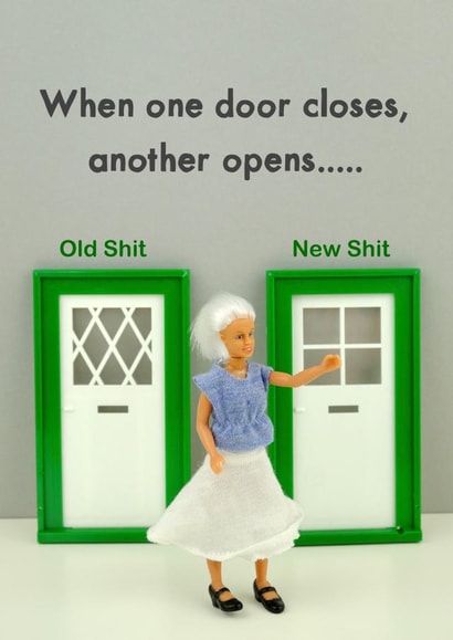 door opens Just because Card 11547 created by Bold & Bright Cards