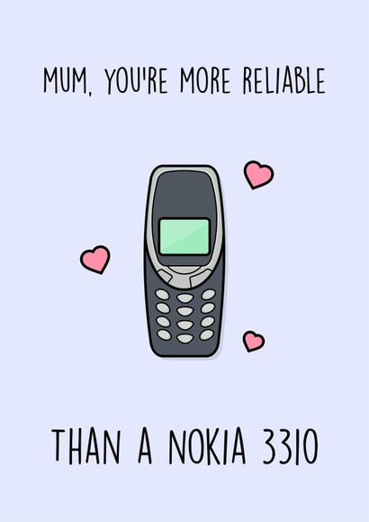 nokia funny Mothers Day Card 34033 created by Rishi
