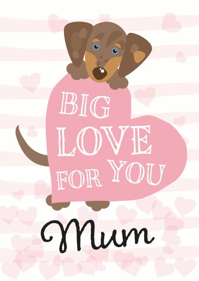 mum dachshund Mothers Day Card 32843 created by Rulu