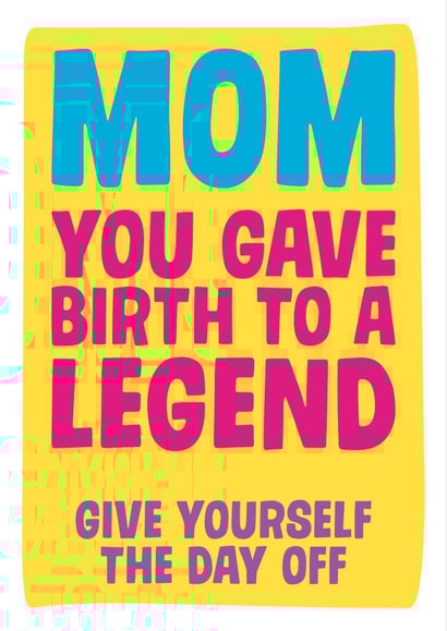 mom legend Card 3054 created by Dean Morris Cards