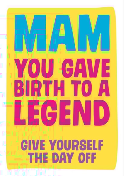 mam northern Mothers Day Card 3056 created by Dean Morris Cards