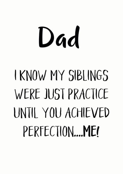 know siblings Father's Day Card 8419 created by Hoobynoo