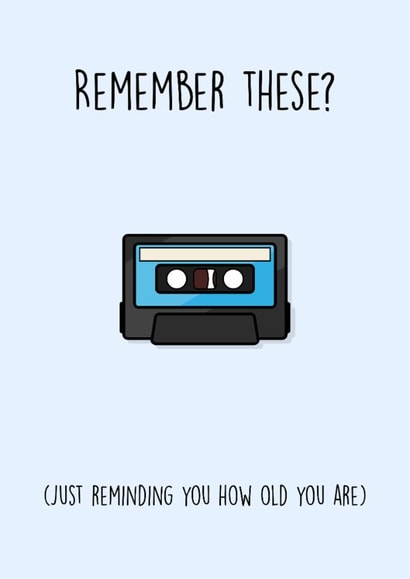 cassette tape Birthday Card 11678 created by Rishi