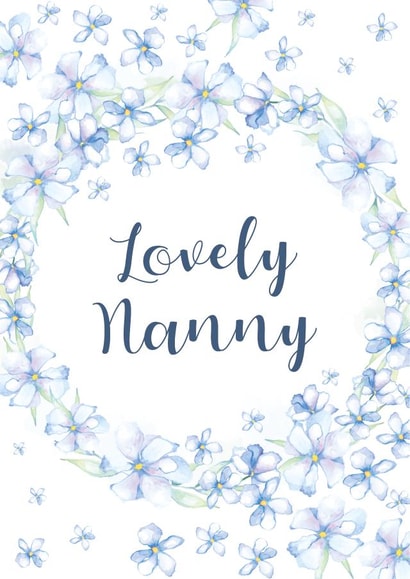 Lovely Nanny Floral Card created by Zoe-Claire