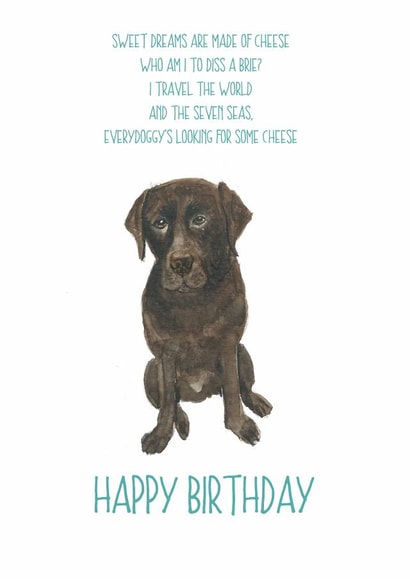 sweet dreams cheese Birthday Card 14181 created by Sarah Maddox