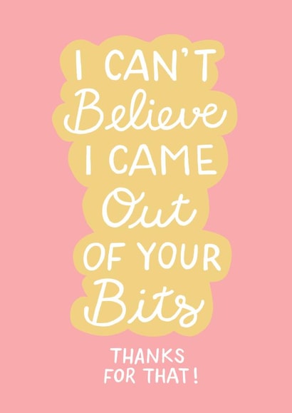 funny birth Mothers Day Card 39990 created by Carla Letters