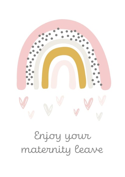 rainbow enjoy Pregnancy Card 9252 created by Tiger Feet Creations