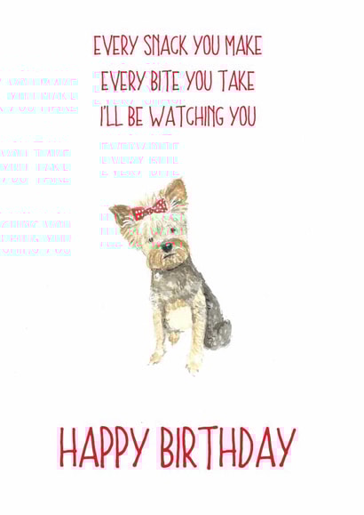 snack take Birthday Card 14186 created by Sarah Maddox